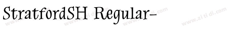 StratfordSH Regular字体转换